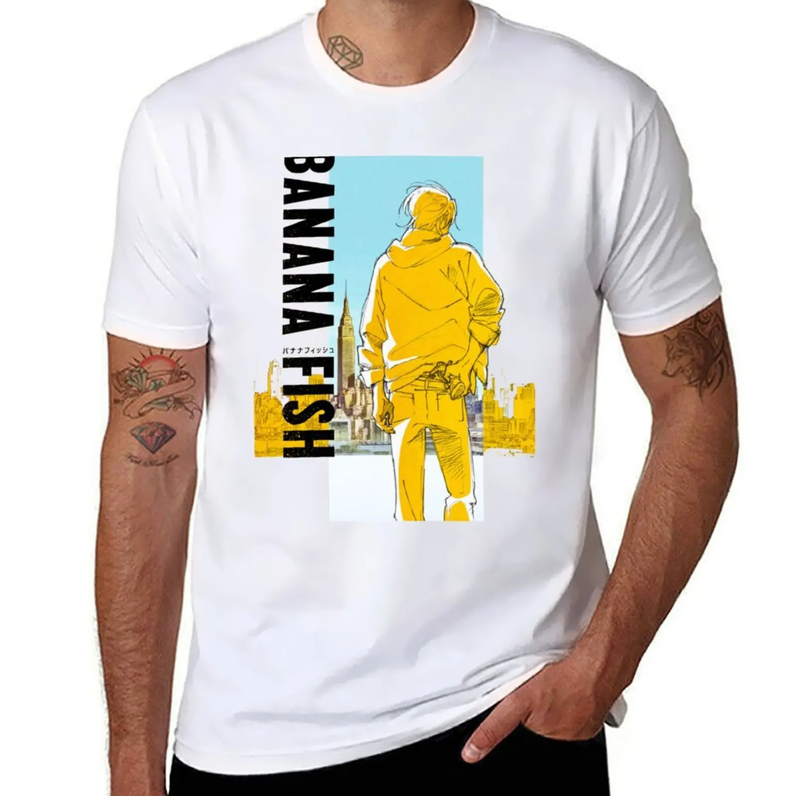 

banana fish T-Shirt cotton tshirt 100% man t shirts high quality luxury brand T-Shirt