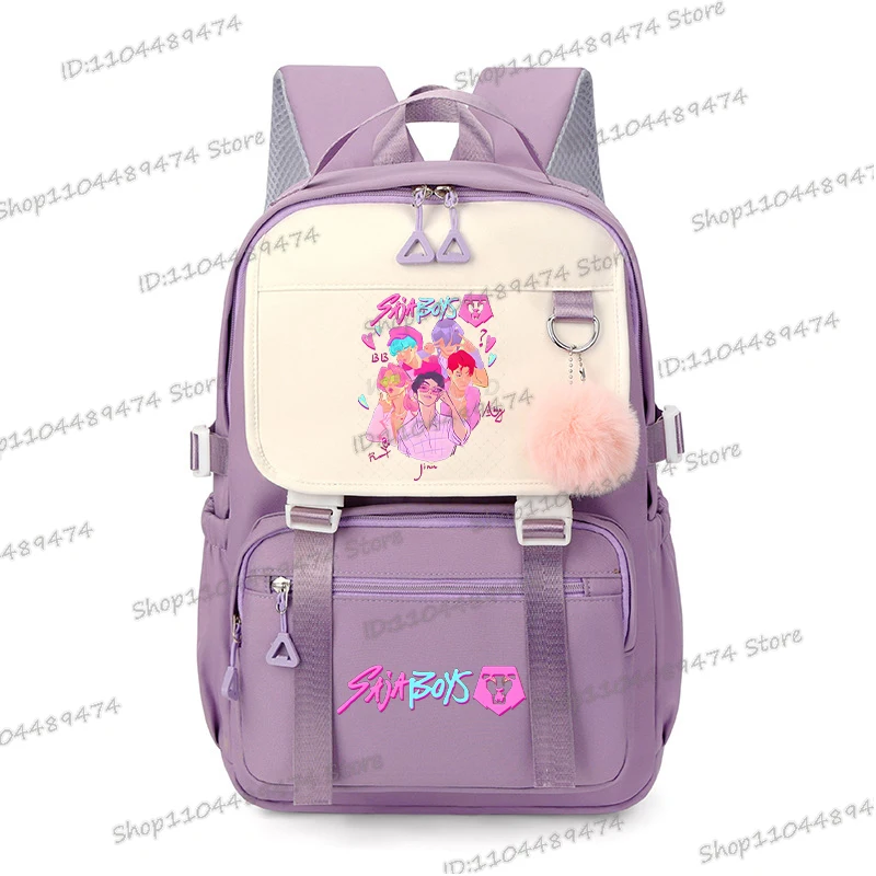 

Y2K KPop Demon Hunters Backpacks Large Capacity Knapsack Casual Girl Aesthetics Rucksack Hip Hop Cartoon Trendy Anime Schoolbags