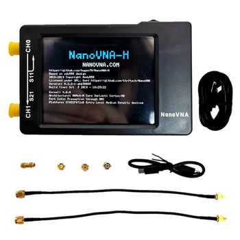 Nanovna-h vector network analyzer spectrum analyzer 10KHz-1.5GHz MF HF VHF UHF with shell SD card slot Digital Nano VNA-H Tester