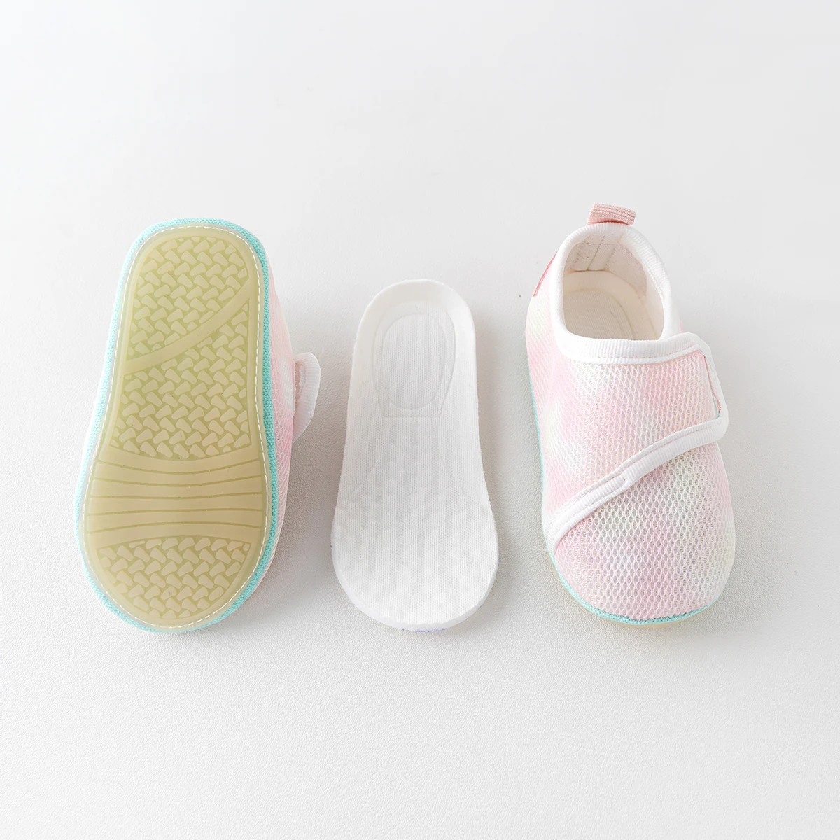 Newborn Spring Autumn Lightweight Mesh breathable Shoes Soft Rubber Sole Baby Casual Shoes Non-Slip Walking Shoes Floor Shoes