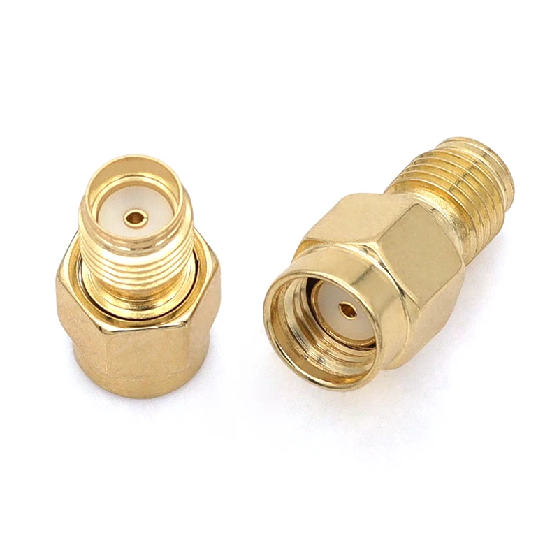 1/5/10 قطعة طريقة مزدوجة/مزدوجة عكس SMA موصل RPSMA-JJ KK JWK KKF KKY المسمار الداخلي ثقب داخلي/دبوس داخلي L نوع محول #4
