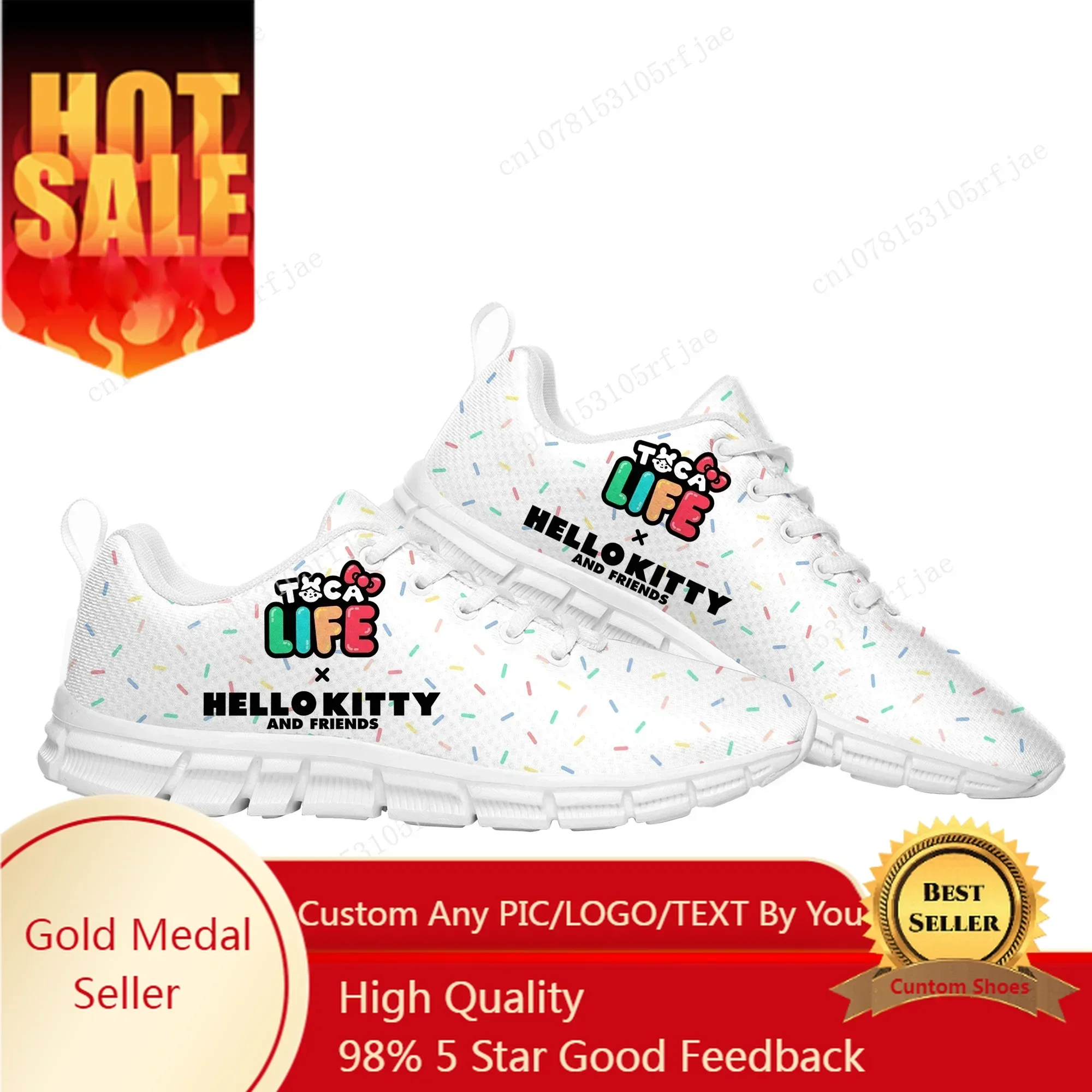 Toca Life World Sports Custom Shoes Cartoon Game Men Women Teenager Sneaker Fashion Tailor Made Couple Built Shoes