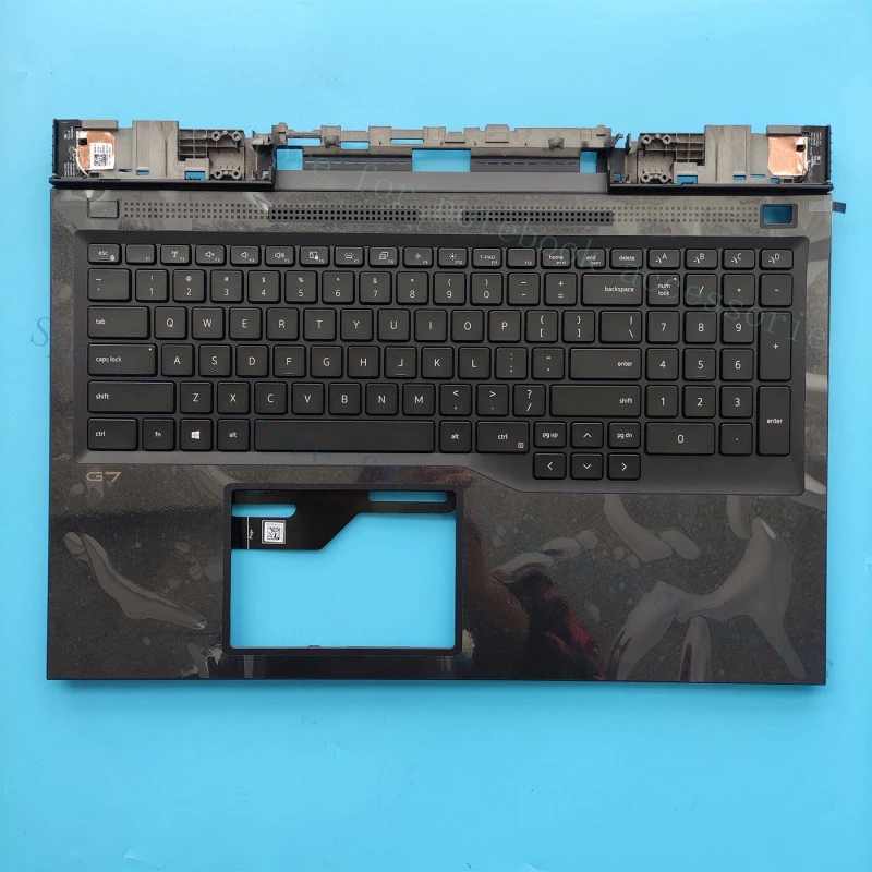 

A+ Black Palmrest Upper Cover with Keyboard Wifi Antenna for Dell 17 G7 7700 0RC7PR