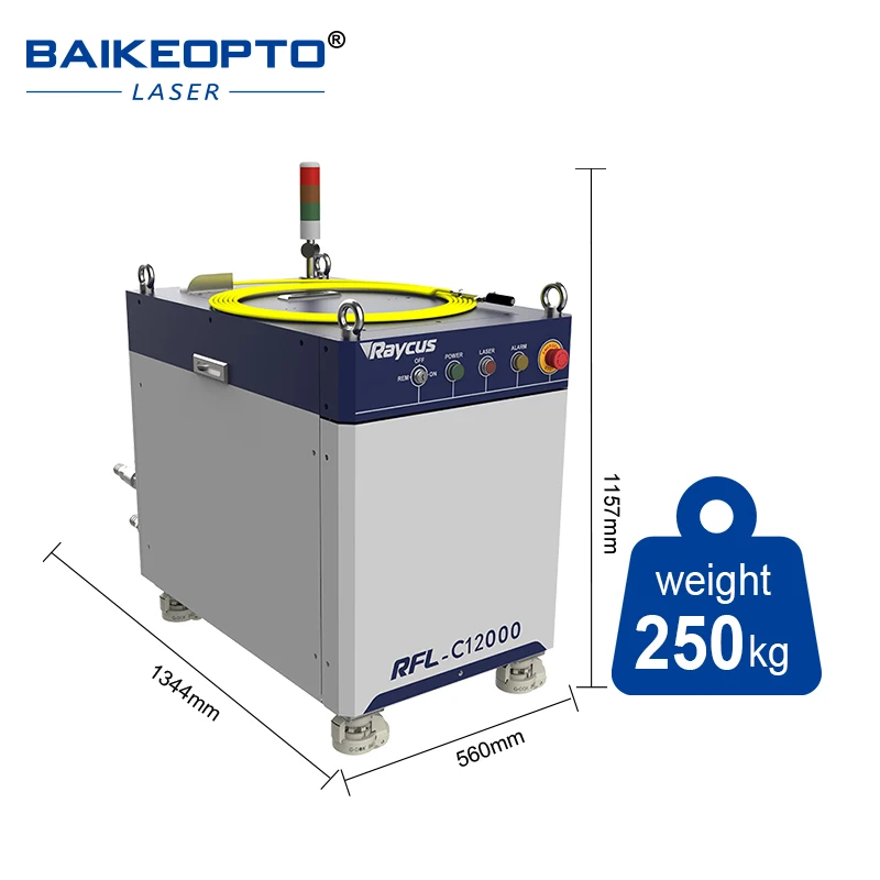 Raycus 12KW 12000W Fiber Laser Source for dust remove welding cutting equipment