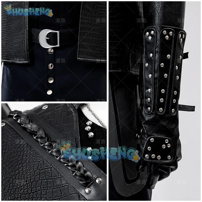 زي جيرال ويتشر 5 التأثيري زي جيرالت أوف ريفيا وايت وولف للهالوين كرنفال حفلة عيد الميلاد لعب الأدوار الملابس