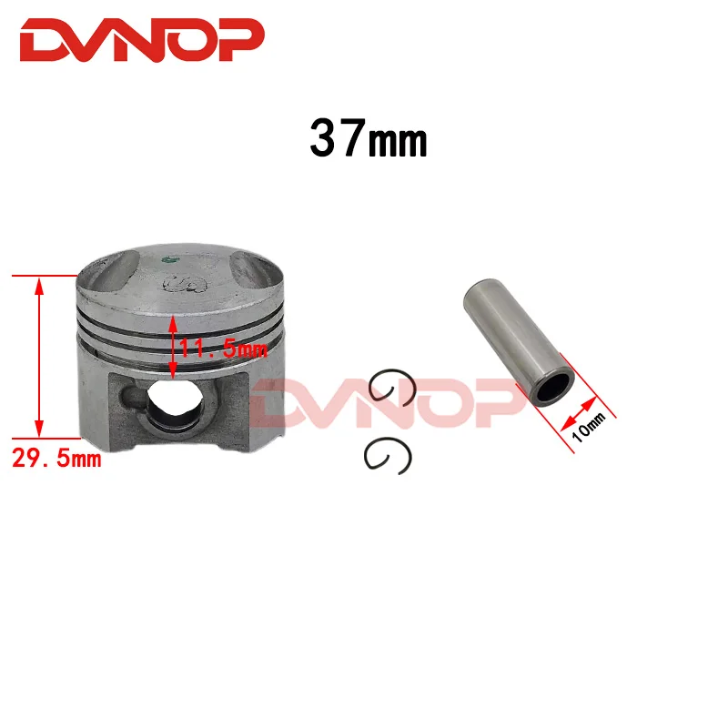 37mm Scooter piston and Ring for SYM MIO 50 Fiddle 2 Jet 4 Allo Cello 50cc AWA XS1P37QMA QJ50QT-18D12100-AMA-000 4-stroke art