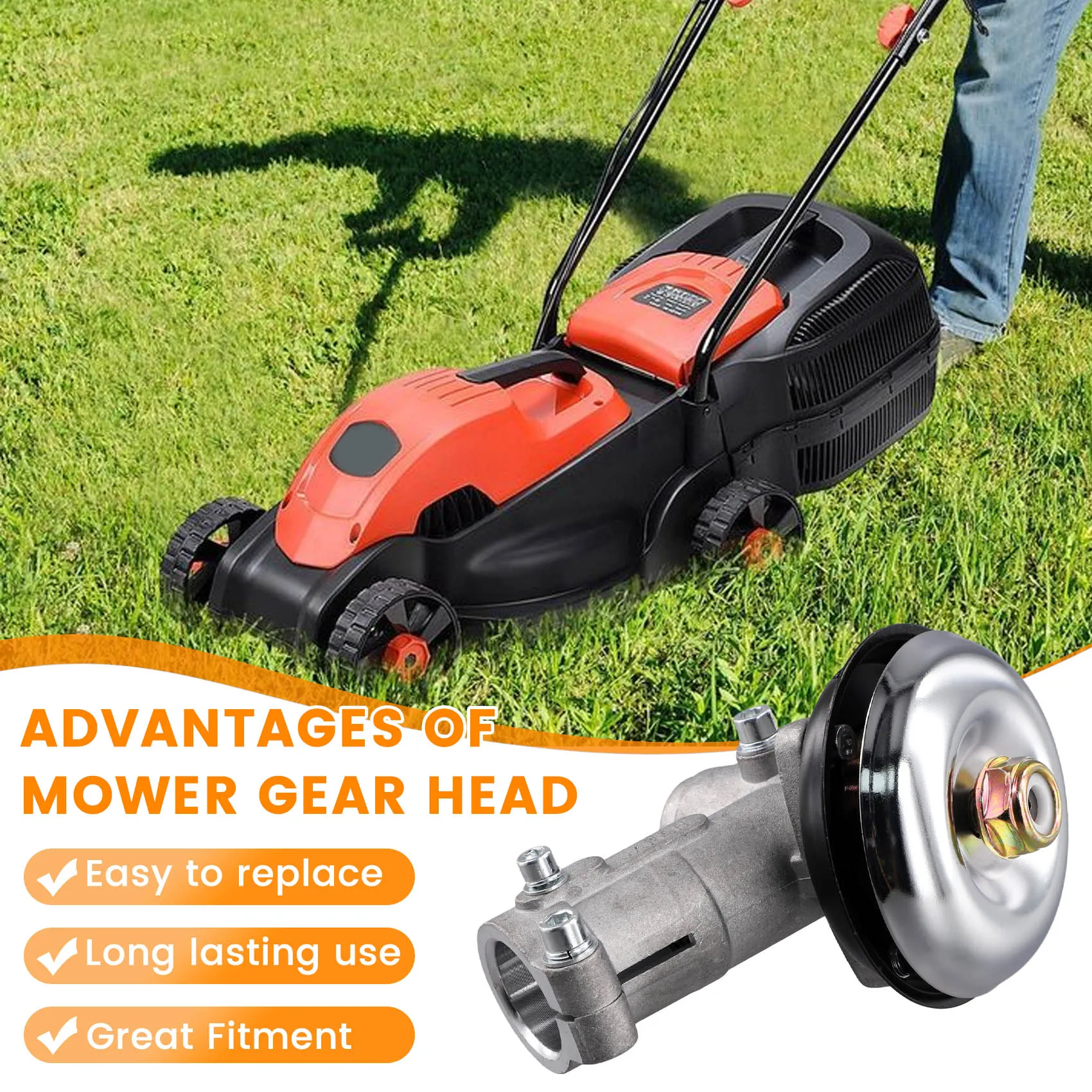 9Teeth Trimmer Gearbox Gearhead Brushcutter Grass Trimmer Replace Gear Head Lawn Mower Parts Gardening Tool 28mmJAS