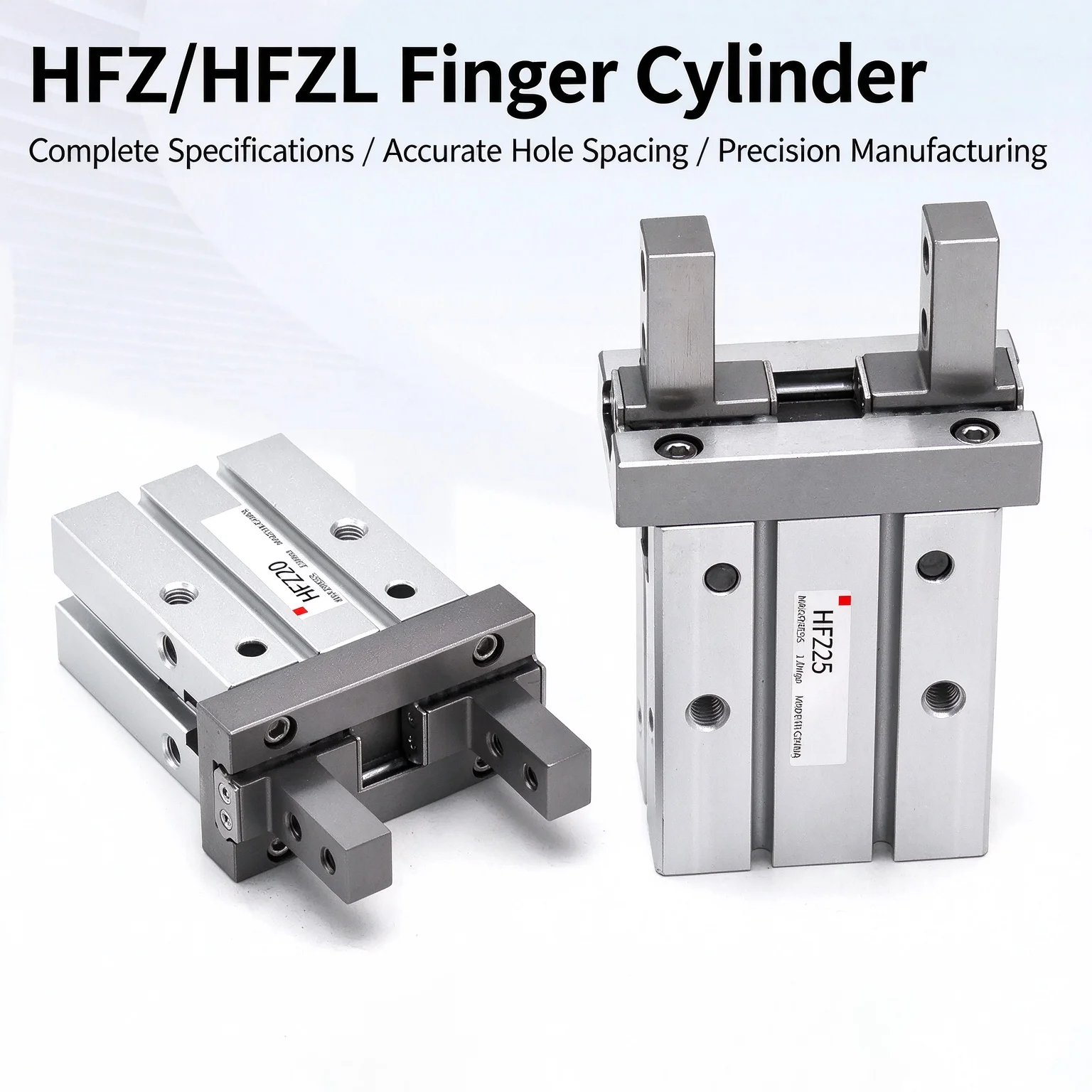 HFZ Pneumatic Finger Cylinder Mechanical Gripper Mini Parallel Clamp Fixture with Magnet Durable 6/10/16/20/25/32/40 Sizes