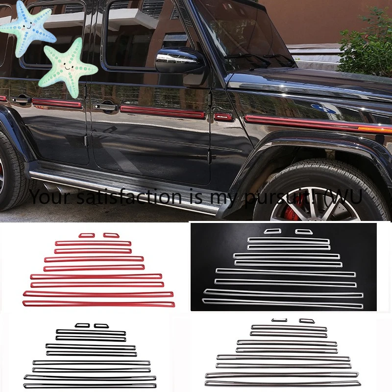 

Suitable for 19-20 Mercedes-Benz G-Class body trim ABS modification accessories 10-piece set