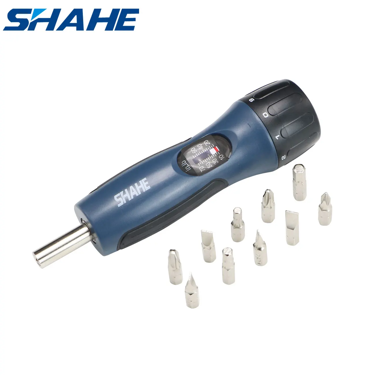 

SHAHE 10-70 In-lb Preset Torque Screwdriver with 10Bits,1/4” Drive Torque Wrench Screwdriver Set for Maintenance,Bike Repairing