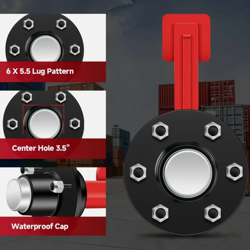 Shipping Container Wheel Kit - Heavy Universal Shipping Container Accessories for 20ft-40ft Containers,