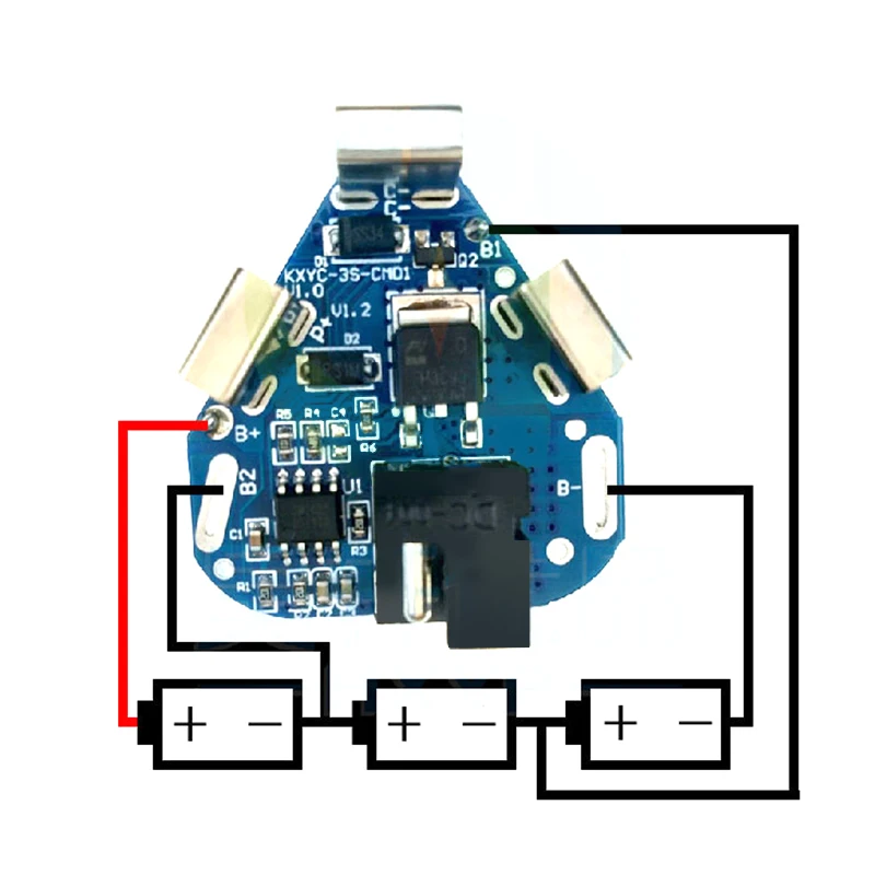 3S 10.8V 12.6V 40A BMS 18650 Lithium Battery Board BMS for Screwdriver Shura Shurika Battery 3S 12V Battery Replace Use