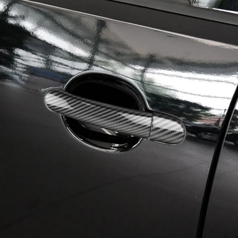 Car Styling Exterior Door Handle Cover Trim Accessories For VW Polo 2003-2009 Lupo 1999-2006 ABS Chrome / Carbon Fiber Style