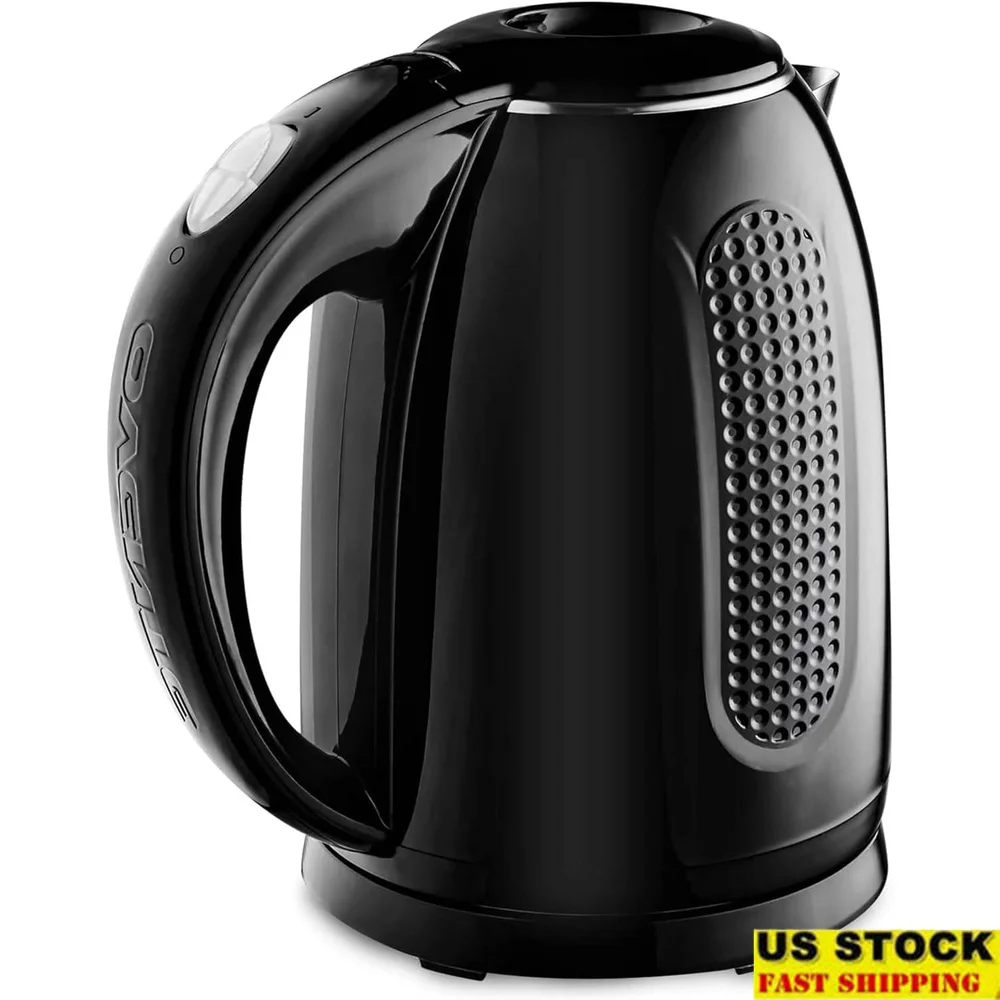 

Portable Electric Kettle Stainless Steel Fast Boil 1.7L 1100W Double Wall Insulated Auto Shut Off Boil Dry Protection Safe Use