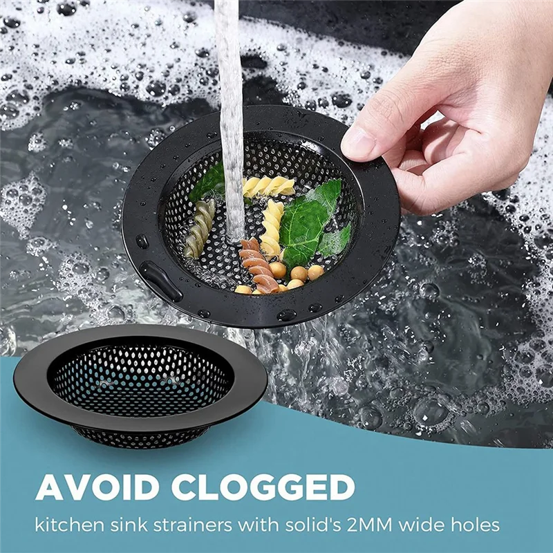 Tappo per lavello da cucina in 3 pezzi tappo per smaltimento rifiuti, filtro universale Anti-intasamento per lavello da cucina in acciaio inossidabile