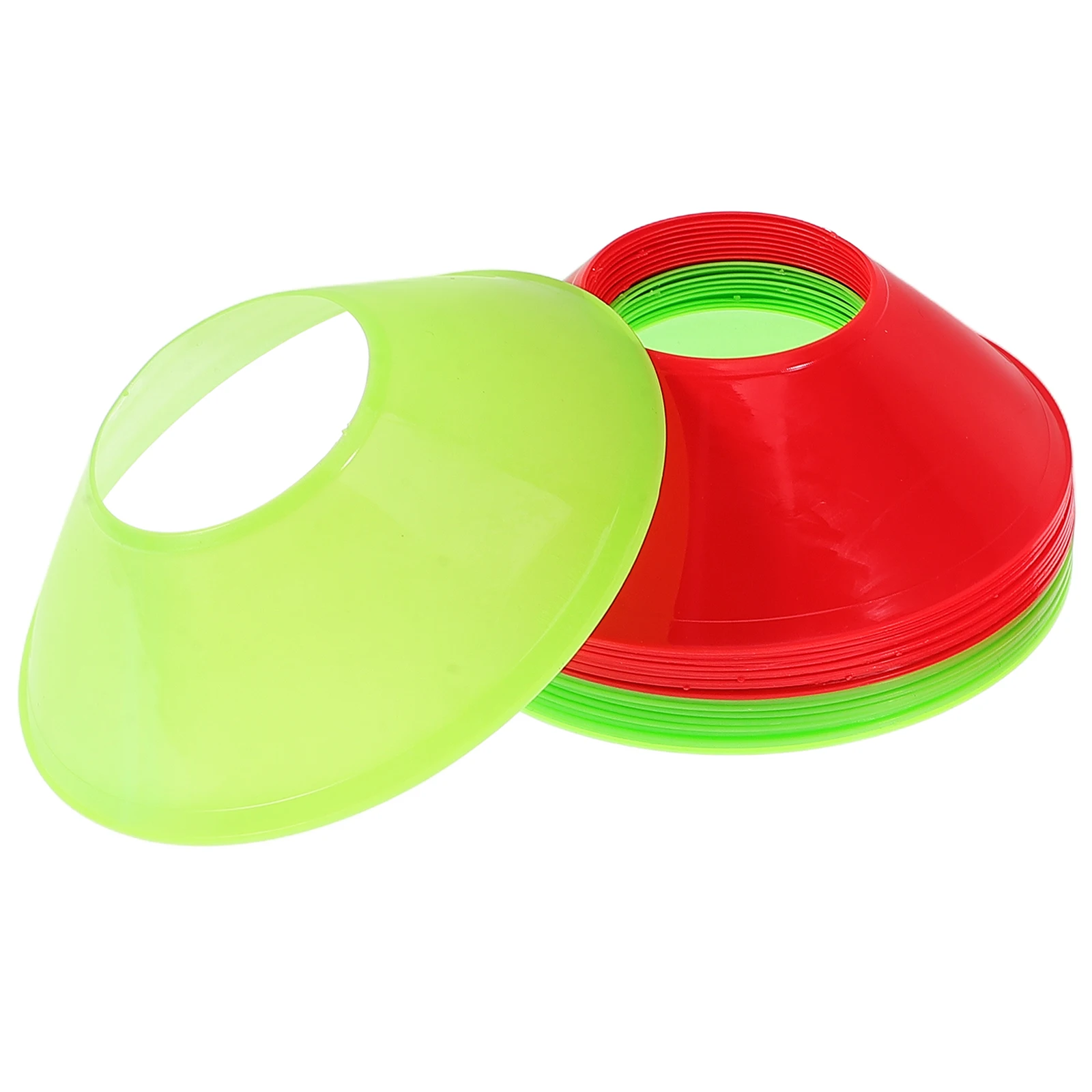 

20 Pcs Football Training Obstacles Disc Cones Field Marker Mini Round Soft Durable Portable Soccer Practice Equipment Agility