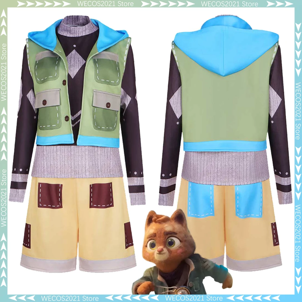 

Костюм для косплея Лео (Бравый кот) из мультфильма, для женщин, мальчиков и девочек, на Хэллоуин, для взрослых, для ролевых игр, нарядный, для вечеринок