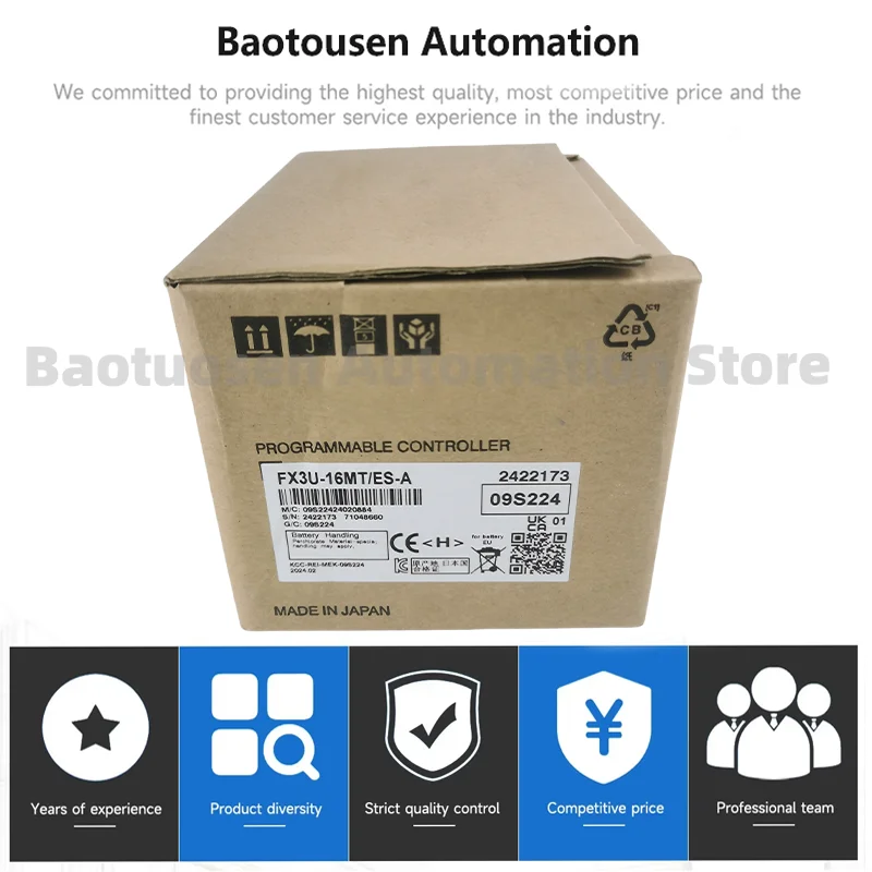 100% brand new original FX3U-16MT-ES-A PLC Controll