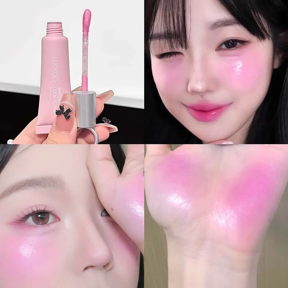 Moisturizing Liquid Blusher Water Light Formula Waterproof Face Brightening Rouge Monochrome Long Lasting Cheek Tint