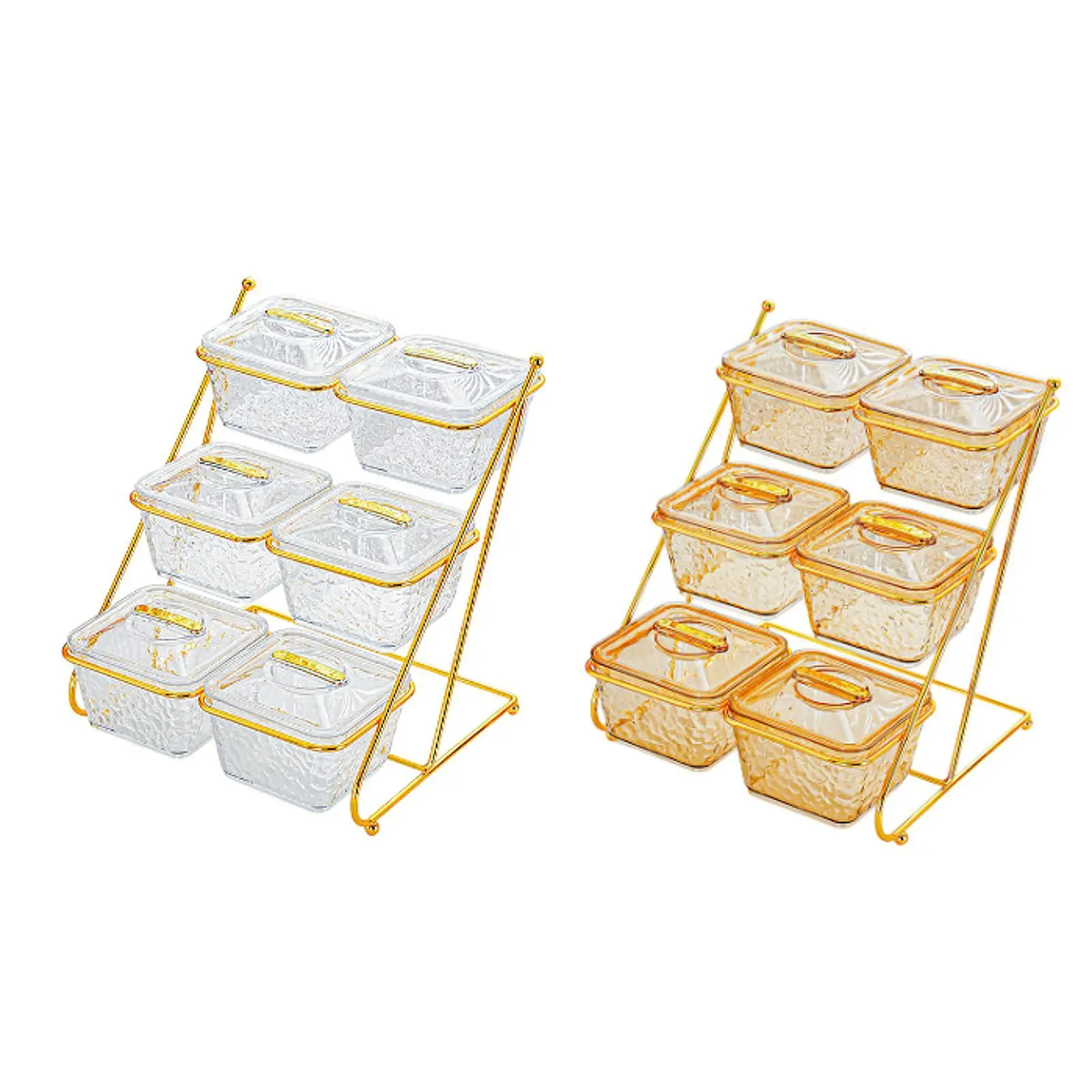 

6 Grids Divided Snack Serving Bowl Tray Divided Serving Platter for Wedding