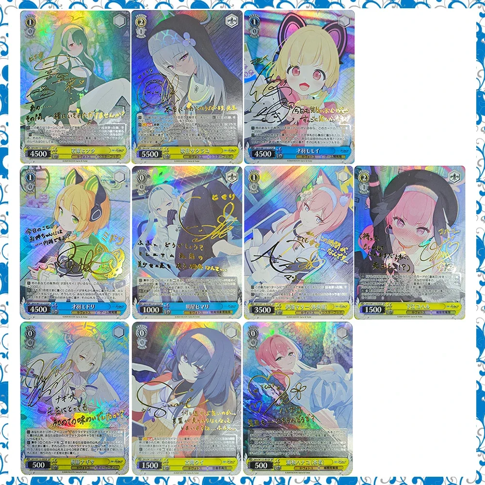 

10 шт./компл. аниме «сделай сам» ACG Weiss Schwarz Премиум флэш-игры Коллекционная карта подарки на Рождество и день рождения Yuzuriha Kasugano Sora