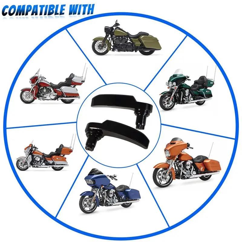 Leading-Edge-Motorcycle Saddlebag Latch Kit Saddle Bag Lifter For Davidson Touring Street Glide, Electra Glide 2014-2021