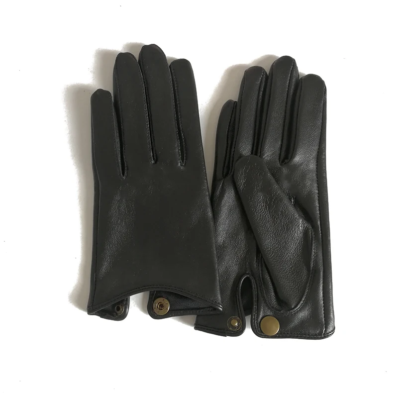 2024 Half Palm Glove Driving Fashion Genuine Real Goat Leather Gloves Women Fashion Mittens Real Leather G595