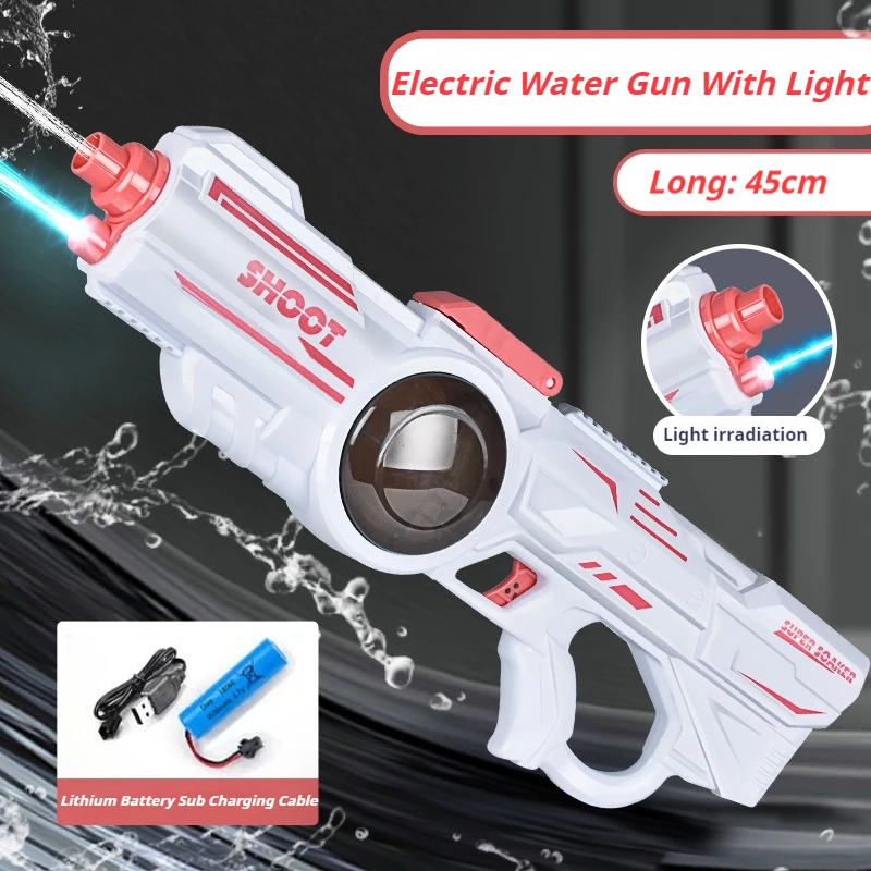 Cool assorbe l'acqua con una pistola ad acqua elettrica a un clic pistole giocattolo ad acqua da spiaggia completamente automatiche giocano a bambini e adulti regalo