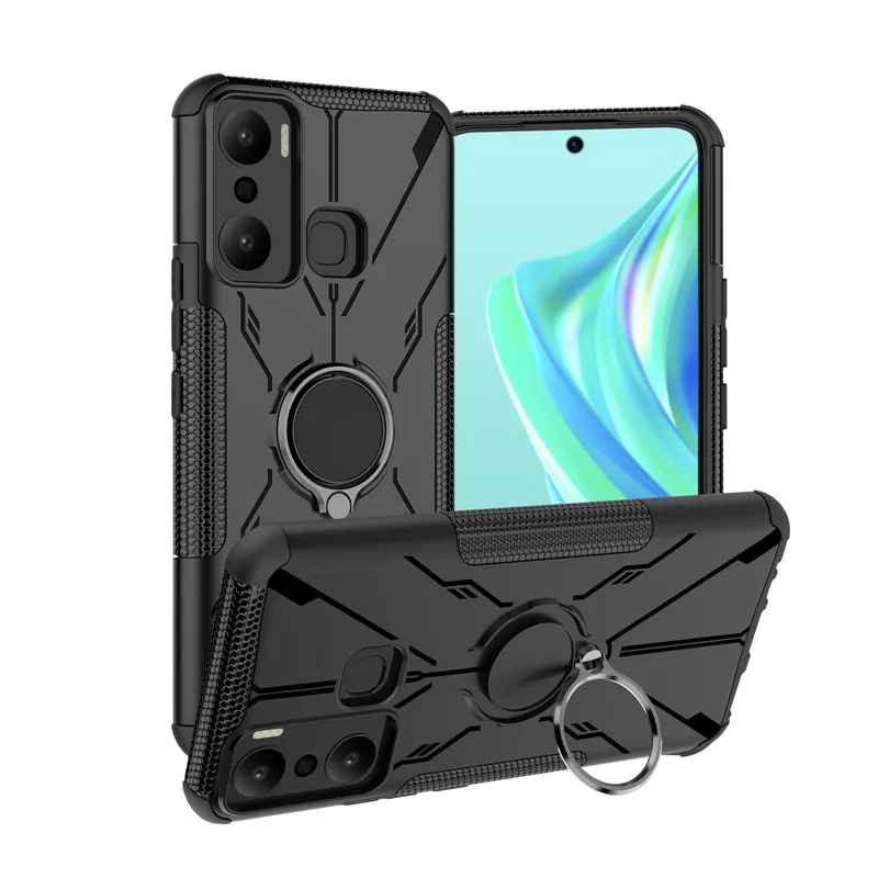 

For infinix Hot 20 Play Case infinix Hot 20 Play Cover 6.82 Inch Shockproof Armor PC Protective Bumper For infinix Hot 20 Play