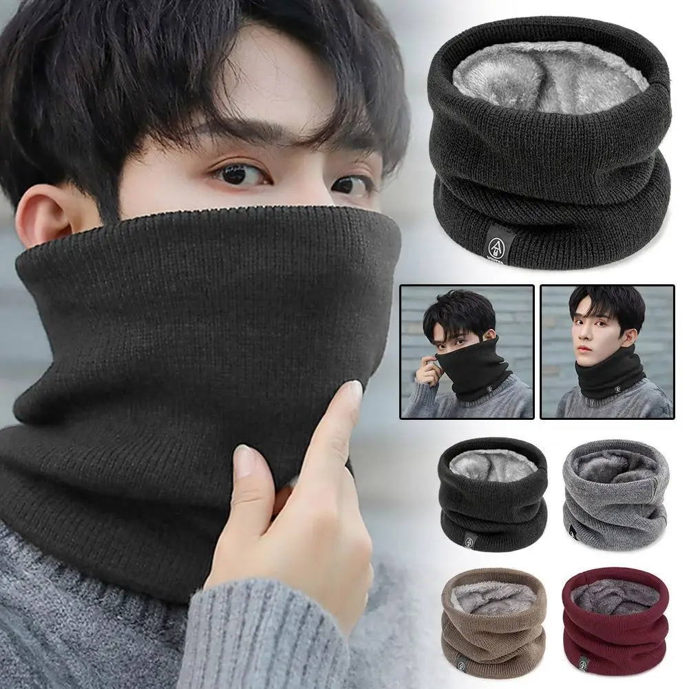 Soft Thickened Plush Warm Scarf - Winter Windproof Neck Gaiter, Cold-Proof Tube Scarf for Outdoor Sports (Skiing, Running)