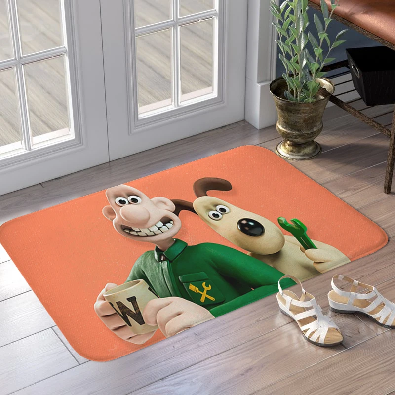 Main Door Entry Mat D-Wallaces D-Gromits Bath Bedroom Rug Custom Doormat Slip-resistant Hallway Room Floor Carpet for Kitchen