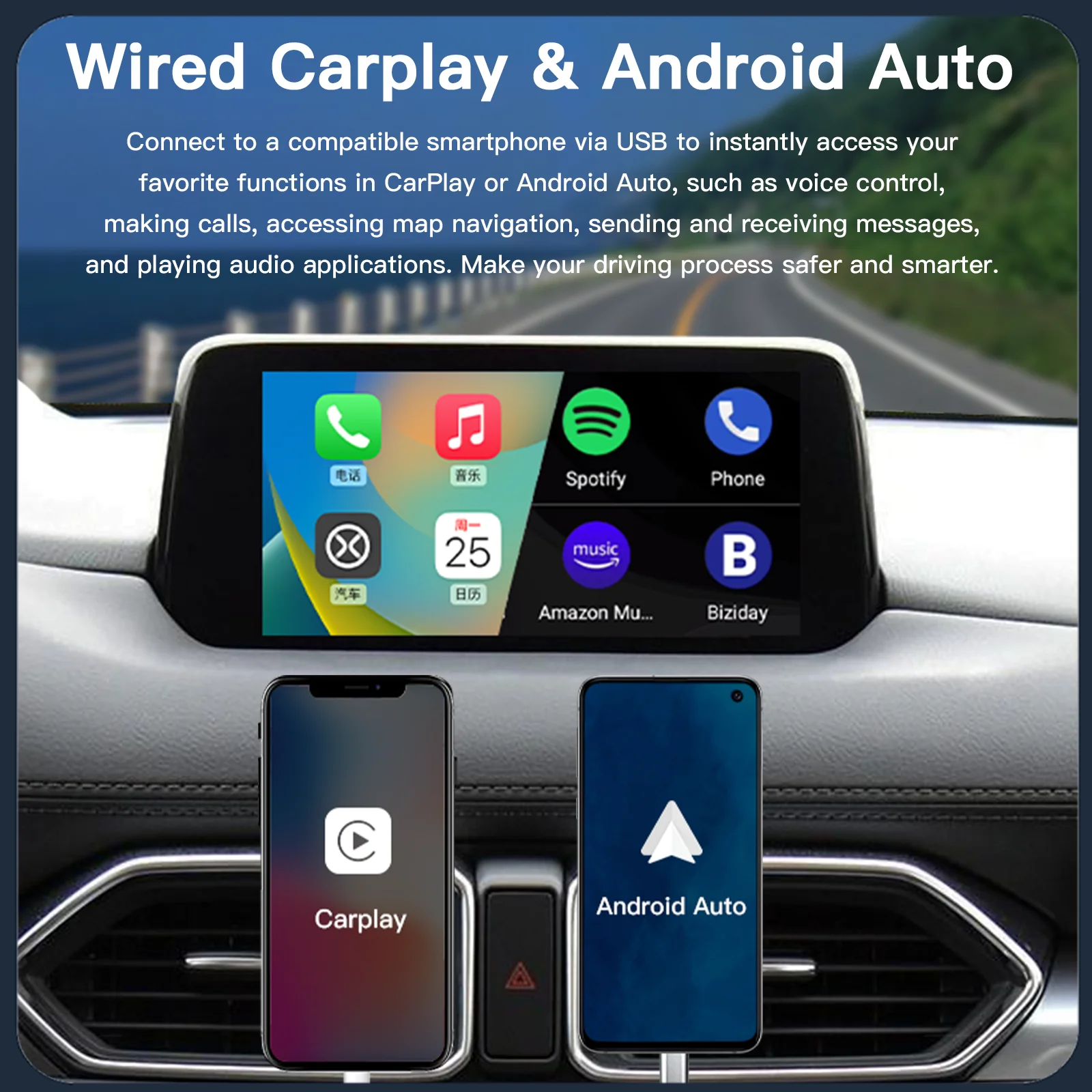 جديد P3 لاسلكي أبل CarPlay أندرويد السيارات USB محول محور OEM ل التحديثية مازدا 2 3 6 CX3 CX5 CX8 CX9 MX5 TK78669U0C عدة #4
