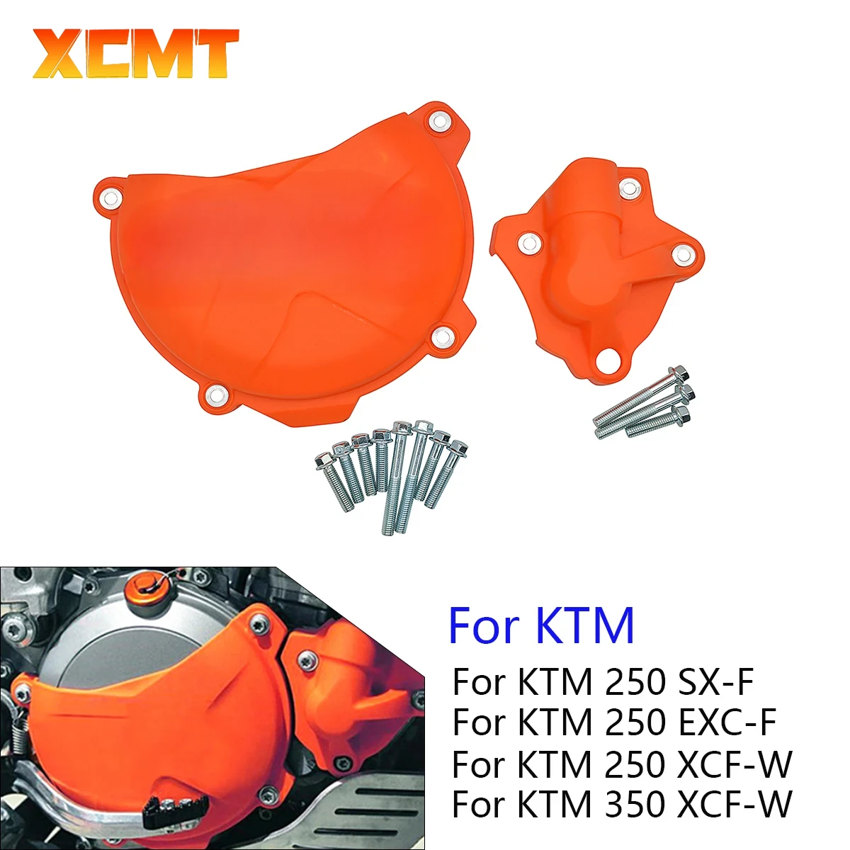 Motocross Clutch Guard Water Pump Cover Protector For KTM SX-F XC-F XCF-W Freeride EXC-F SIX DAYS 250 350 2012-2016 Dirt Bike