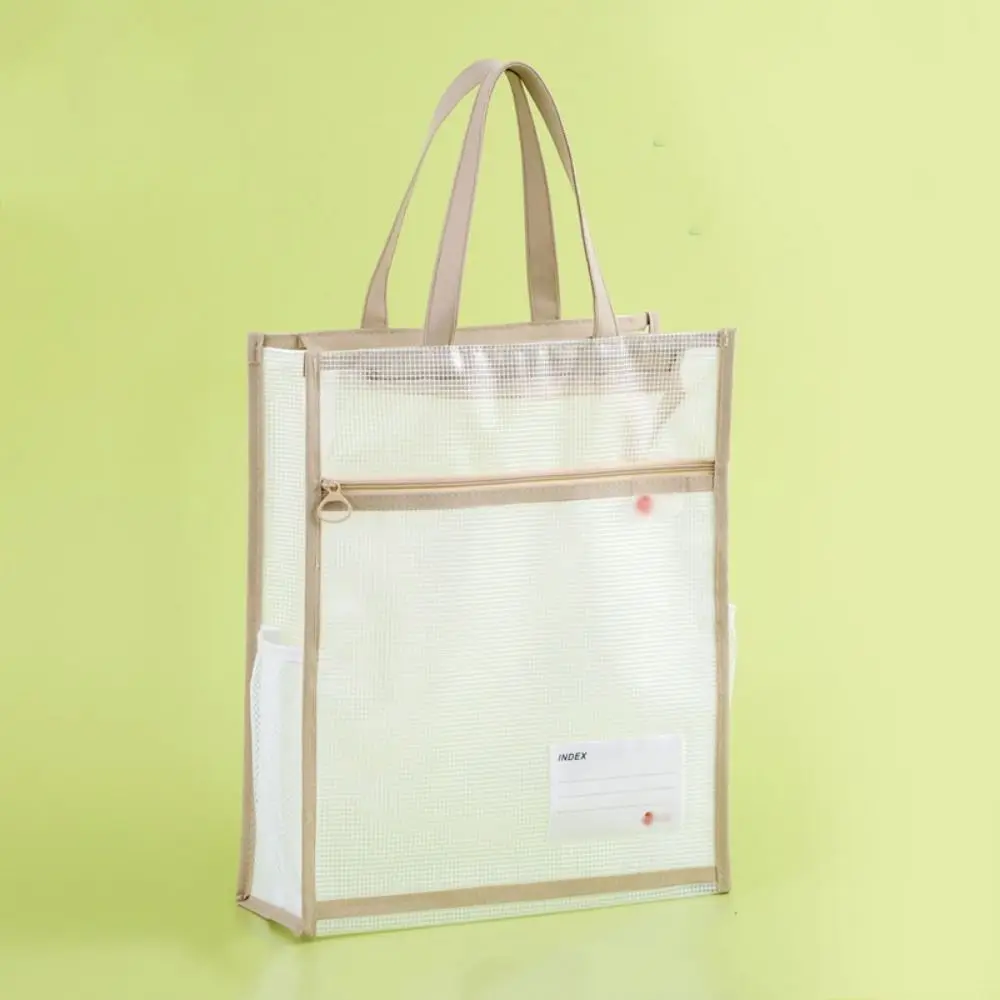 Clear A4 File Storage Bag Multi-layer Thickened Data Document Bag Waterproof Large Capacity Zipper Pouch Bag File Holder