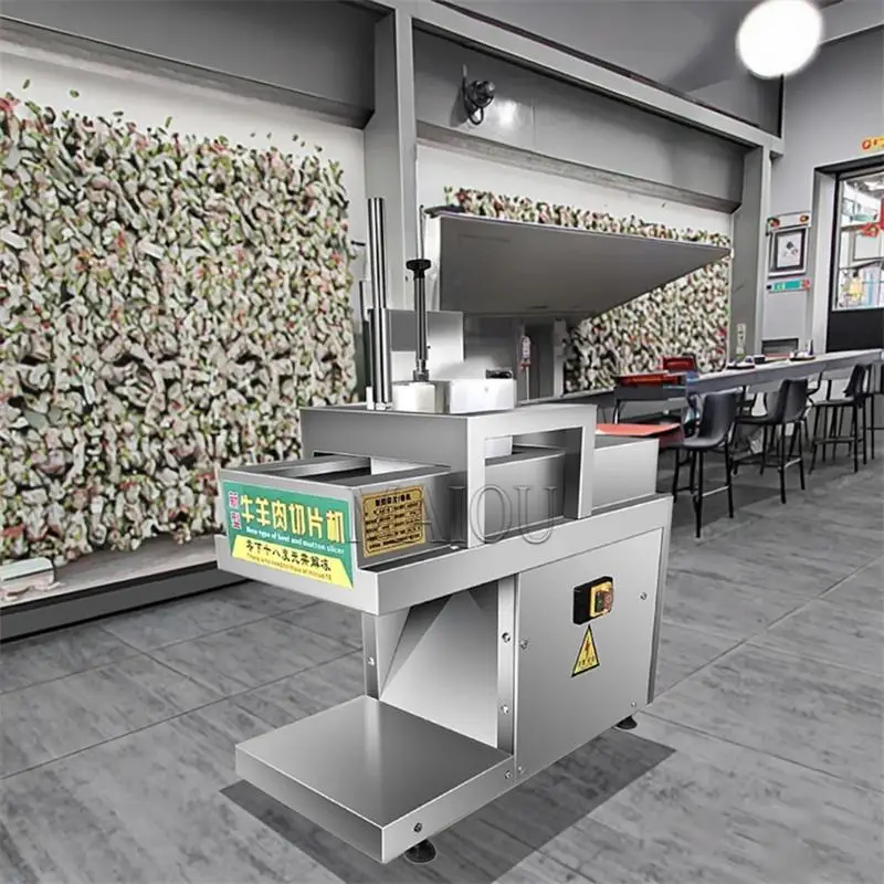 

Industrial Stainless Steel Frozen Meat Slicer Automatic Chicken Pork Beef Slicing Machine