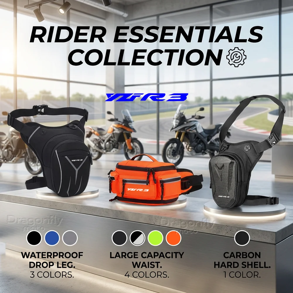 

For YAMAHA YZFR3 YZF-R3 YZF R3 Motorcycle Leg Bag Waterproof Rider Waist Bag Cycling Bike Crossbody Bag Drop Leg Bag