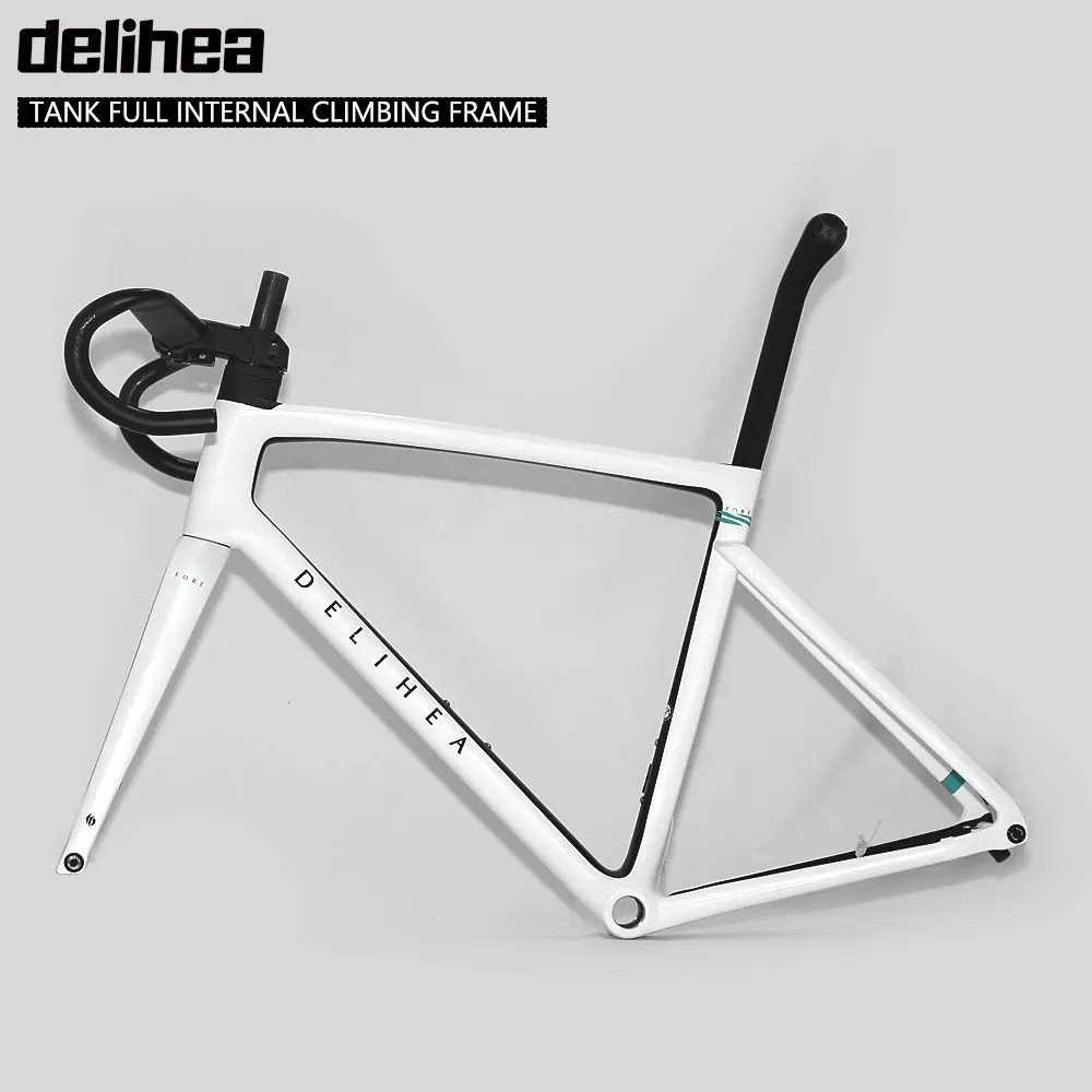 delihea TANK-Carbon Road Bike Frame,REST Generation II Ultralight,Handlebar,Stem,Full Internal Route, Europe DPD