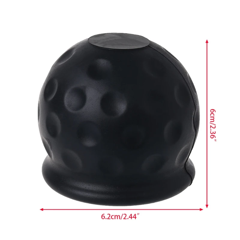 50mm barra reboque bola capa engate reboque tampa borracha caravana towball protetor capa engate reboque cobre da