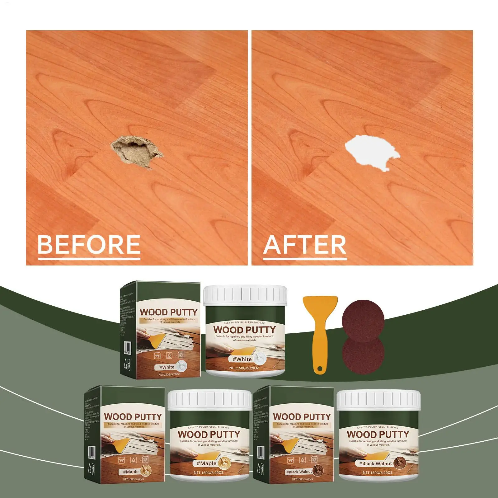 

Putty Wall Mending Agent Repair Cream Crack Nail Repair Agent Walls Peeling Graffiti Waterproof and Mildew Gap Repair Paste