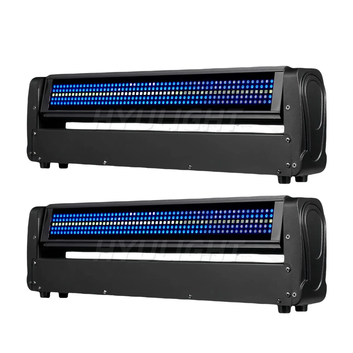 2PCS 200W 2 Sides Beam Curtain&Strobe 360°Infinite Rotation LED Moving Head DJ Bar Stage Effect Light