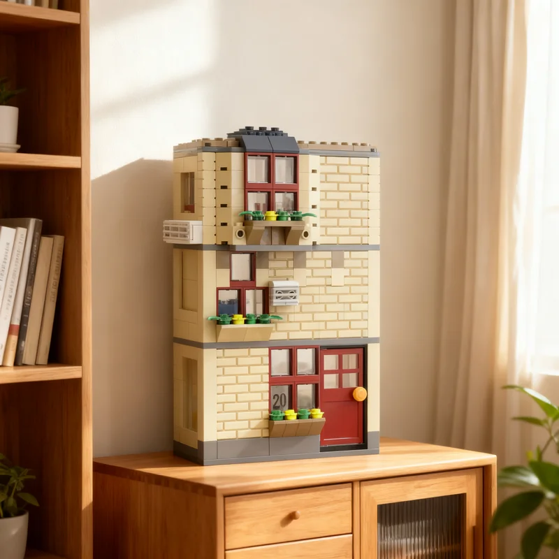 197pcs MOC 2x Peter Parkers Apartment Daily Bugle Super Heroes Marvelal Spider Model Building Blocks Christmas Gift Toy Craft