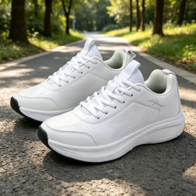

Men's Black Casual Sports Shoes Autumn/Winter Waterproof Non-Slip Soft Bottom Long-Wearing Running Shoes Fleece-Lined Work Shoes