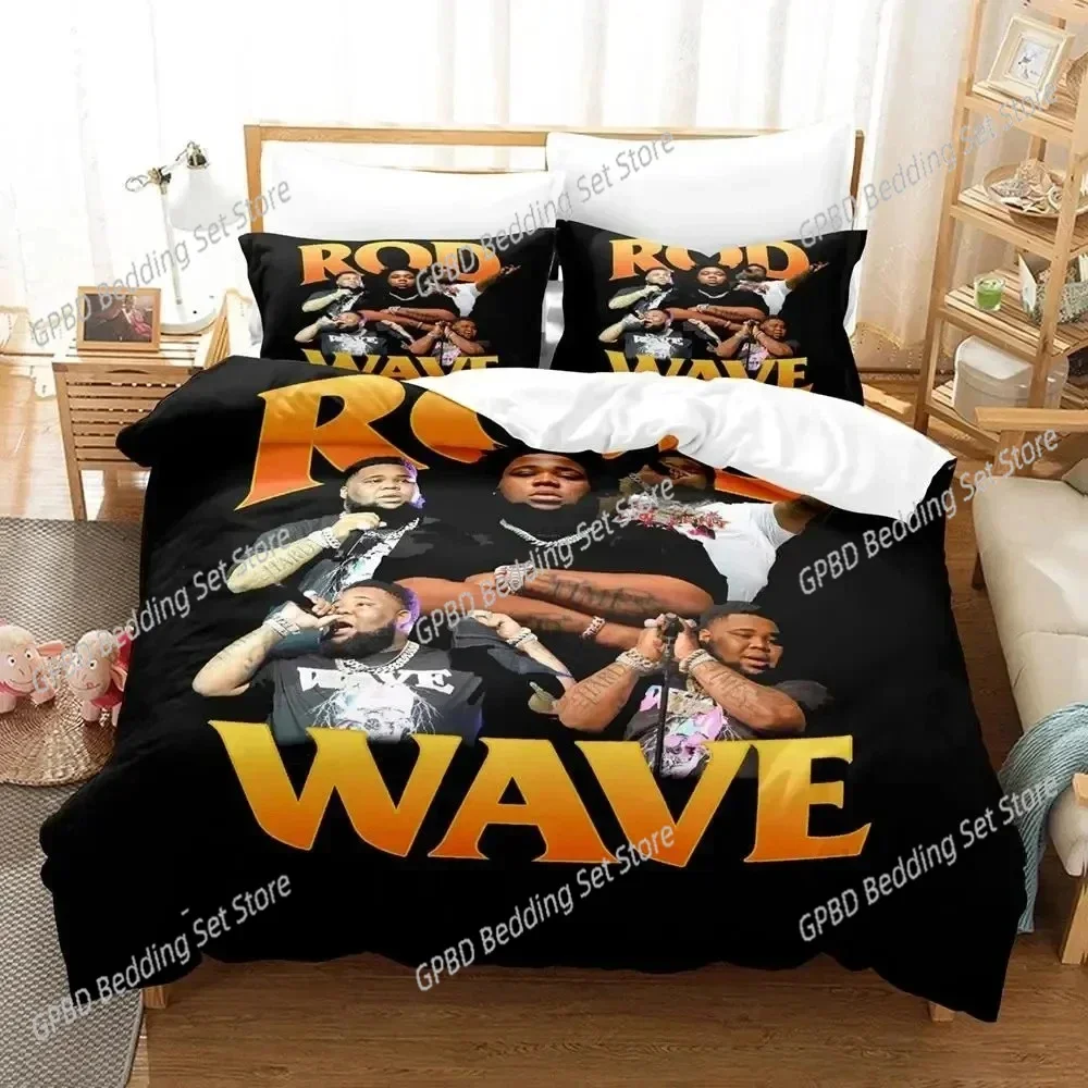 3D Print Rapper Rod Wave 3D Bedding Set Duvet Cover Pillowcases Single Twin Full Queen King Size Home Decor Quilt Boys Gift