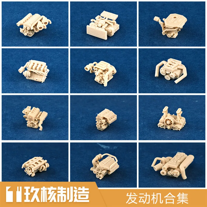 

1/64 RB26 EJ20 B58 16V ABF 13B VR38 F20C K20A VG30 4B11 Model Engine Collection Car Accessories