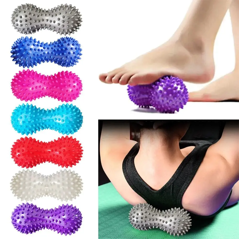

Poratble PVC Peanut Spiky Ball Trigger Point Muscle Relax Massage Tool Body Hand Massage Therapy Ball