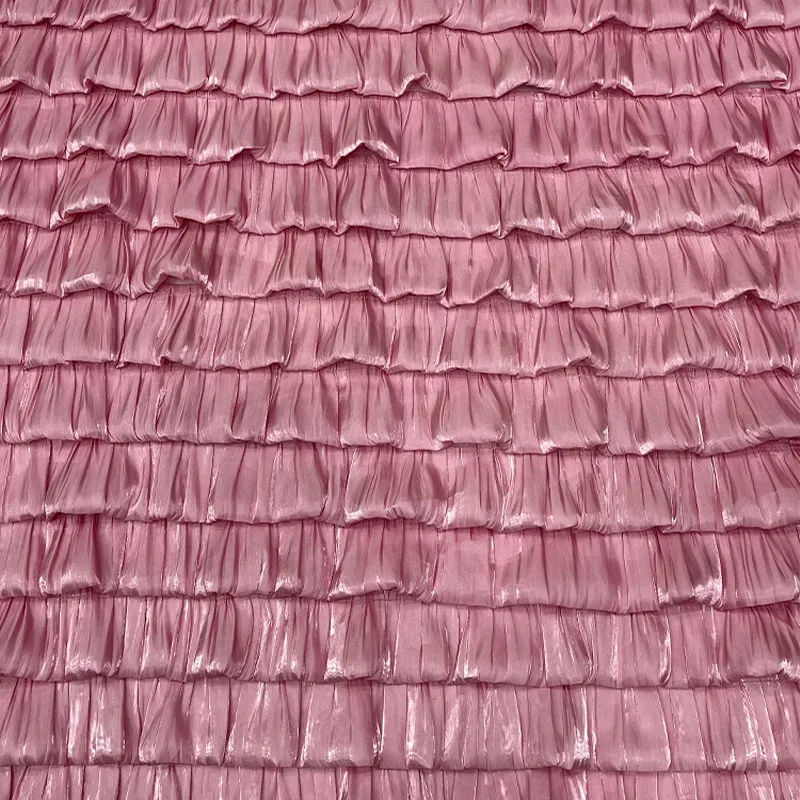 Soft Mesh Ruffle Fashion Fabric for Tiered Skirt Children's Clothing Handmade Design Cloth Diy By The Yard Sewing Material