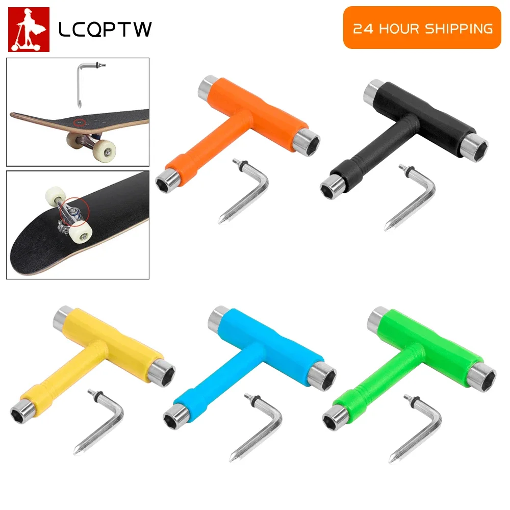 T Form Skateboard Werkzeuge Skateboard Schlüssel Multifunktions MTB Fahrrad Elektrische Roller Snowboard Schlüssel Anpassung Werkzeug Zubehör