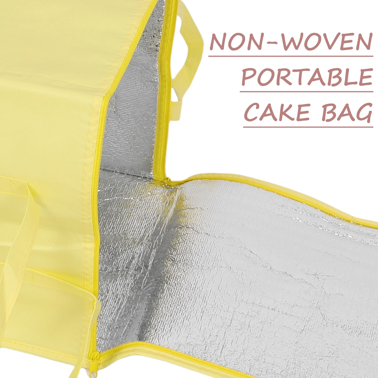 

Insulated Cake Bag Large Thermal Food Carrier Reusable Cooler Bag For Picnic Party Grocery Shopping Cake Transport Jumbo