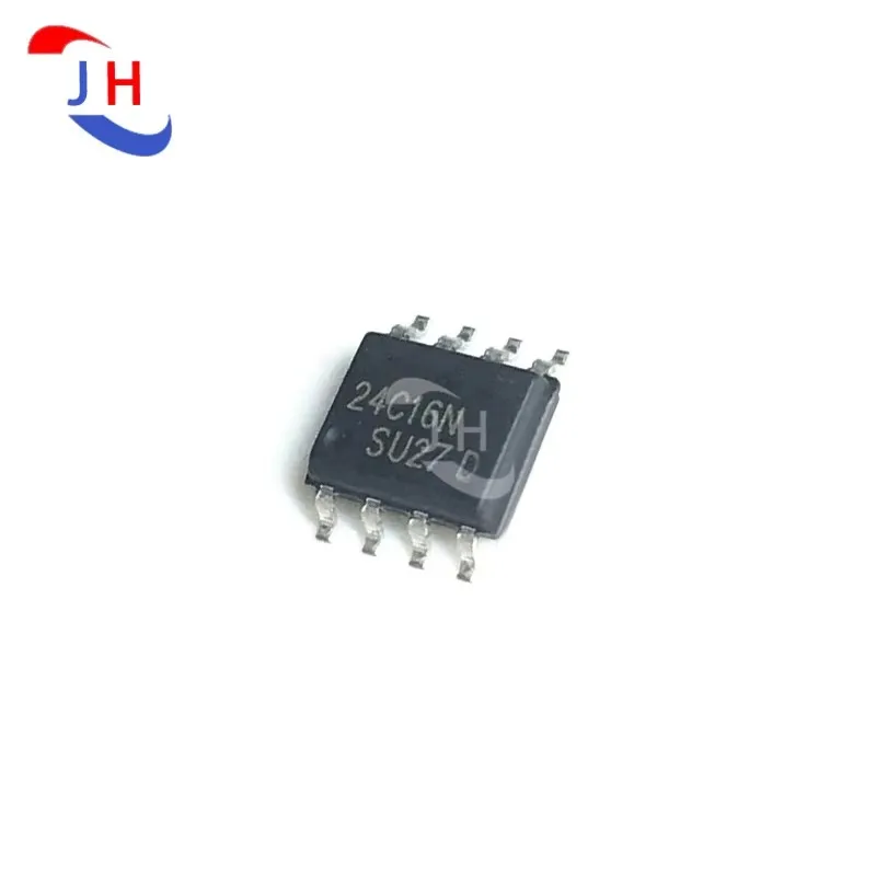 10PCS New 24C16 AT24C16 AT24C16N AT24C16AN SOP8 Patch 8-Pin IC Chips In Large Stock