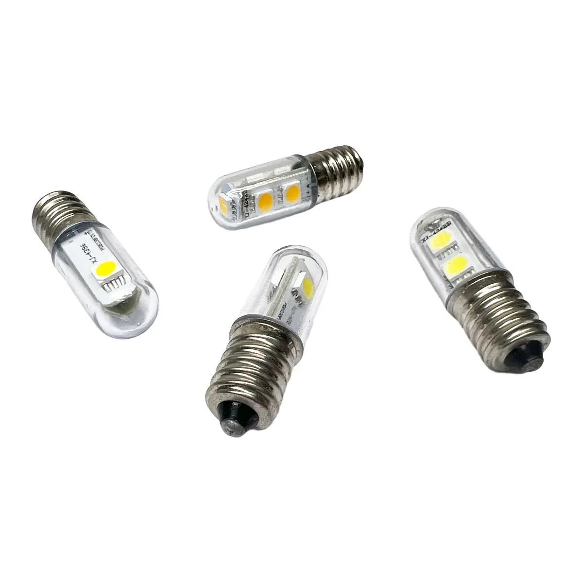 Energy Saving Mini Lâmpada de milho, LED Indicador, Luz decorativa da noite, Frigorífico Thumb Light, T15, E14, 1W, AC 220V, E12